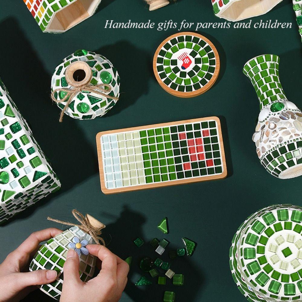 IVORY Bộ Dụng Cụ Trang Trí Bình Hoa Họa Tiết Mosaic Nghệ Thuật Độc Đáo Thân Thiện Với Môi Trường DIY