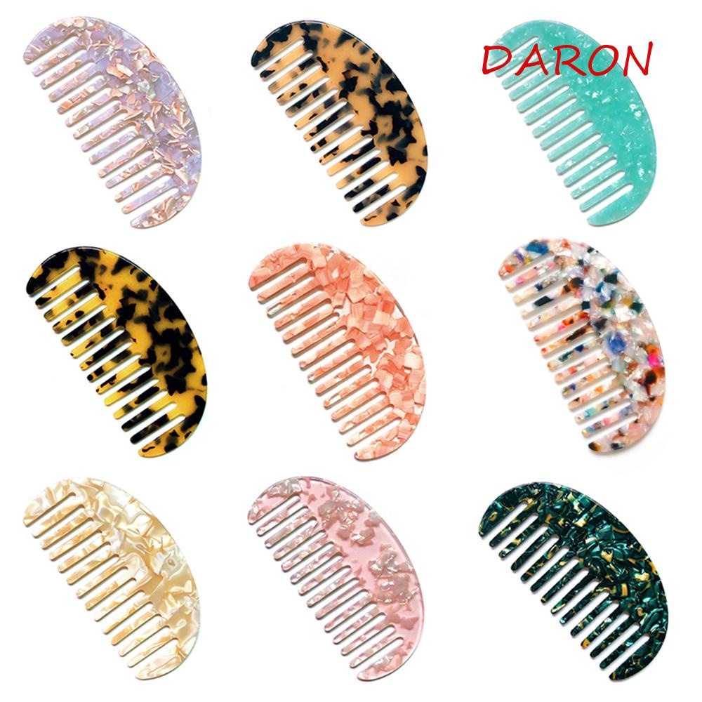 DARON Lược Chải Tóc Acetate Nhiều Màu Chống Tĩnh Điện Thời Trang Hàn Quốc