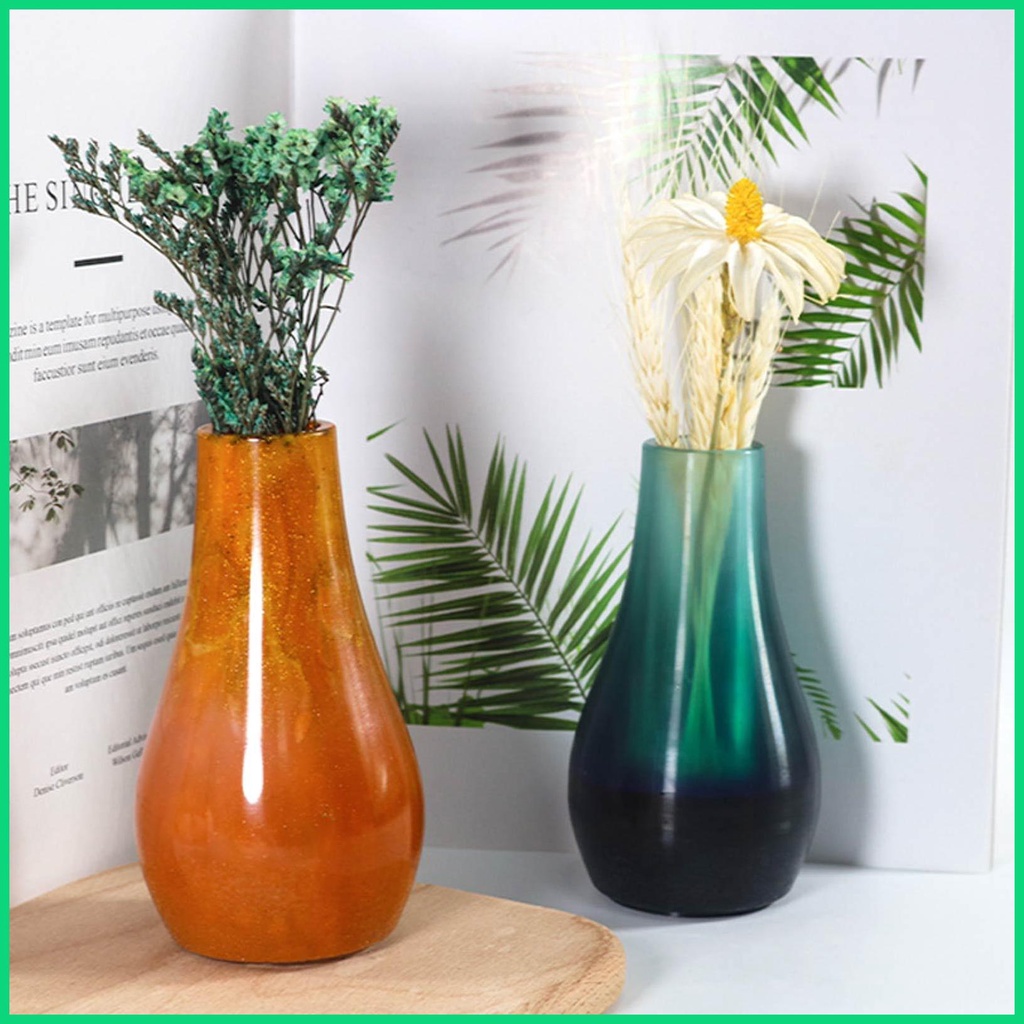 Khuôn Silicone Làm Chậu Hoa Epoxy Resin Nhỏ Xinh