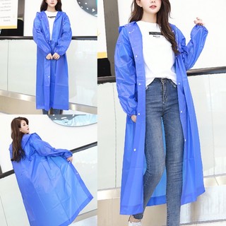 Áo mưa dày dặn bằng eva màu xanh quân đội cho nam và nữ