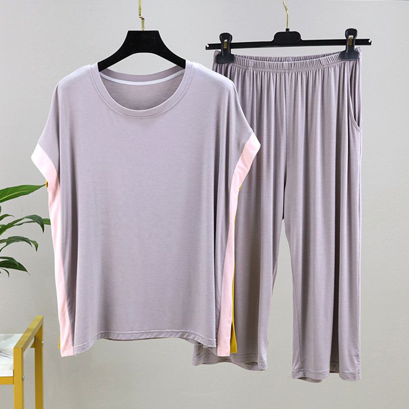 Bộ Đồ Ngủ Áo Thun Mỏng Tay Ngắn Dáng Rộng Thời Trang Mùa Hè Mới 2023