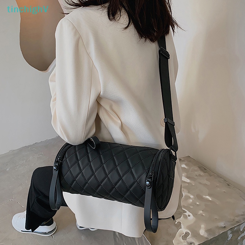 [TinchighV] Túi Đeo Chéo Một Bên Vai / Đeo Trước Ngực Hình Trụ Đa Năng Cao Cấp Phong Cách Hàn Quốc Dành Cho Nam Nữ [Mới]