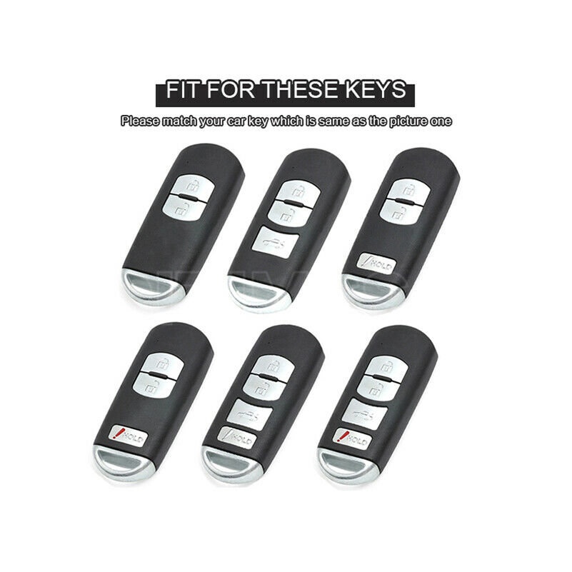 Ốp Chìa Khóa Xe Hơi Bằng TPU Dành Cho Mazda 2 3 6 Atenza Axela Demio CX-5 CX5 CX-3 CX7 CX-9 CX30 2016 2017 2018 2019 2 3 4 Nút