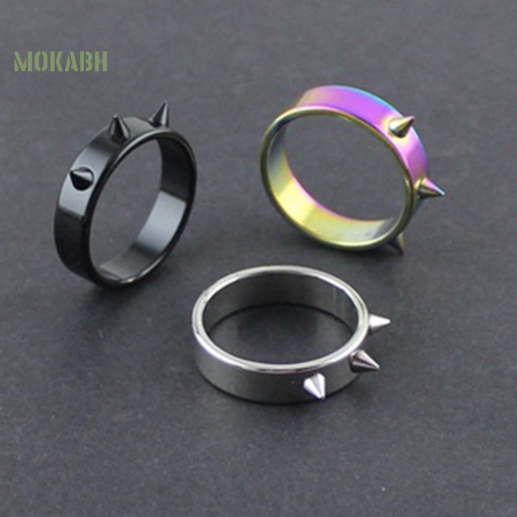 Nhẫn Đeo Tay Bằng Thép Không Gỉ Nhỏ Gọn Dễ Phối Đồ