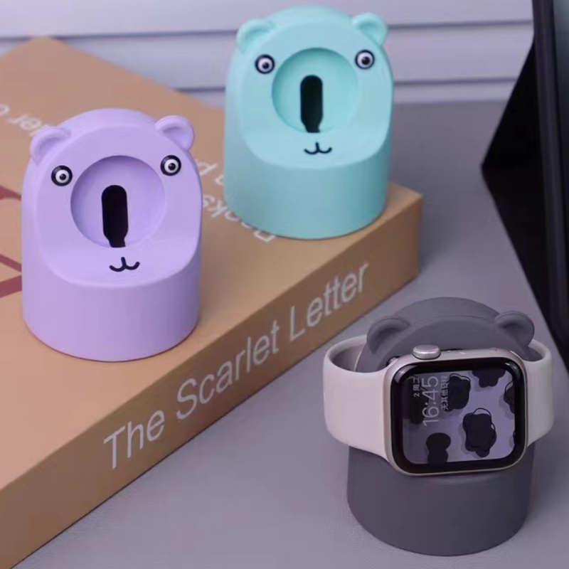 Đế Sạc Silicone Cho Đồng Hồ Thông Minh Apple Watch 7 6 5 4 3 2 8 se IWatch 3 2 1 49mm 45mm 44mm 42mm 41mm 40mm 38mm