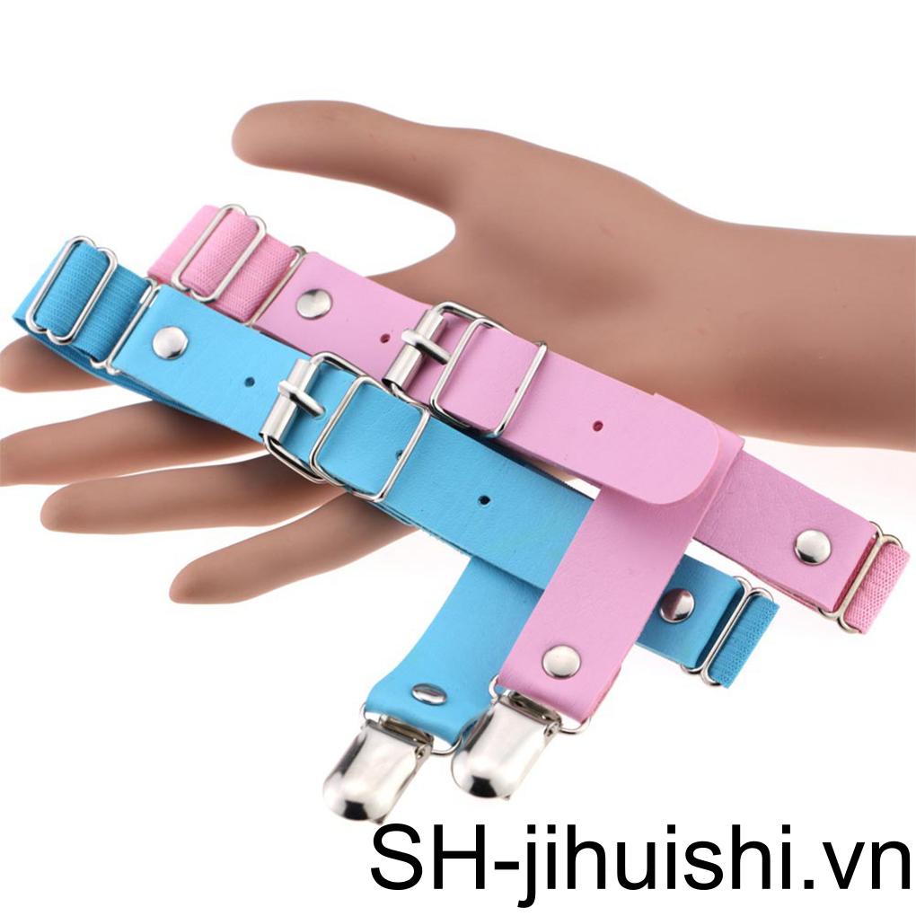 Đai Nịt Bít Tất Da PU Hình Trái Tim Gợi Cảm Phong Cách Harajuku