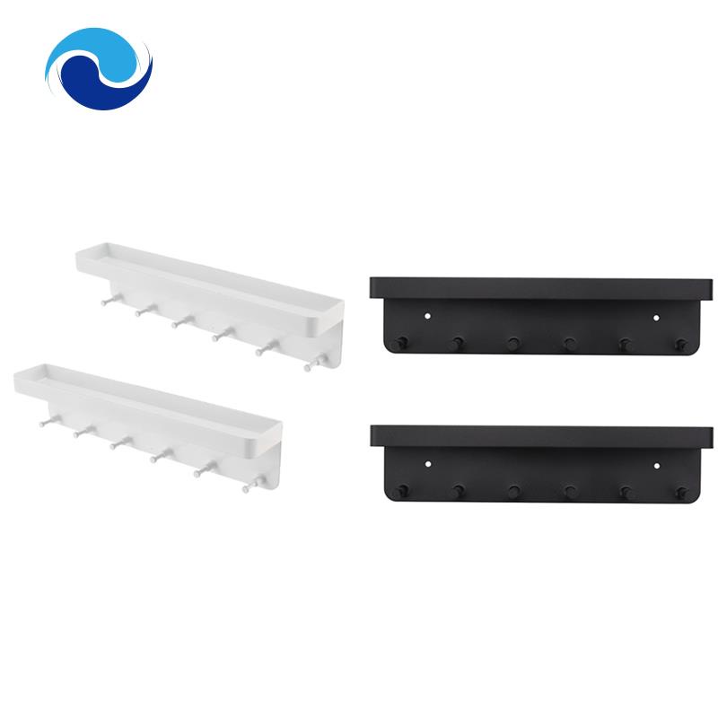 Giá Đỡ Chìa Khóa Treo Tường Bằng Kim Loại Màu Trắng Trang Trí Nhà Cửa