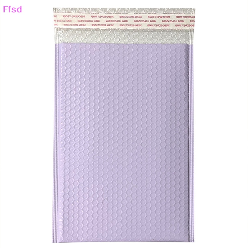 Set 10 Túi Bong Bóng Tím 13 * 18cm Tự Dán Niêm Phong