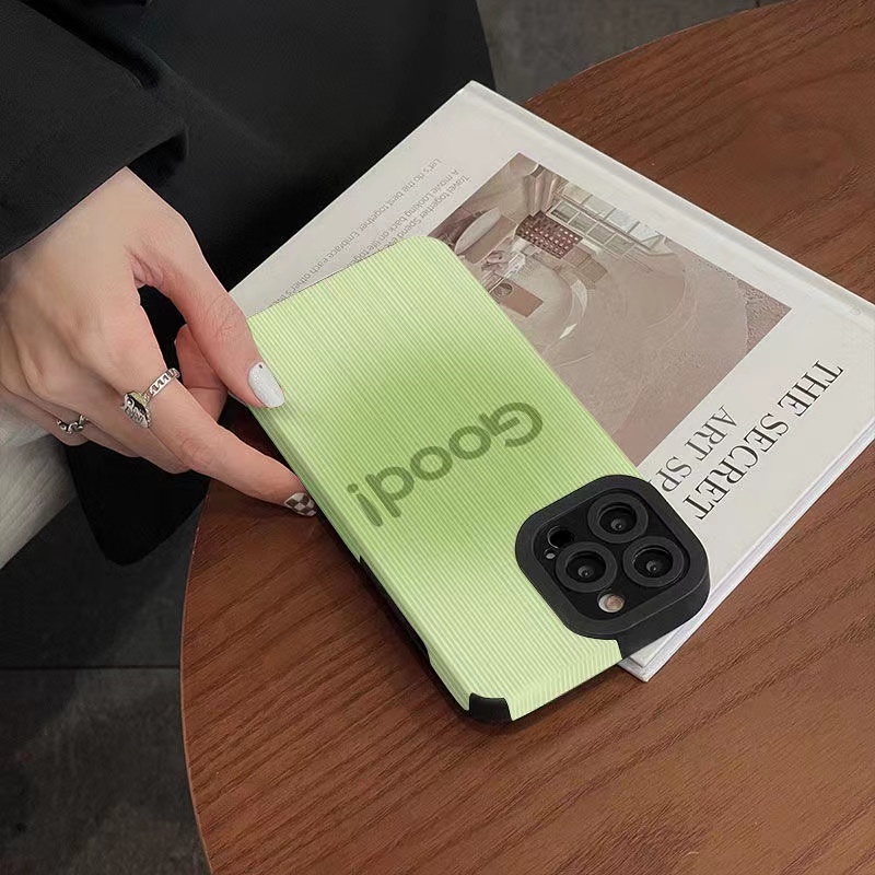 Ốp Điện Thoại Da Mềm Chống Rơi In Chữ Cho iPhone 7plus 11 12 7 / 8 12Pro 8plus xr xsmax x 11Promax 14 13 14plus 11Promax