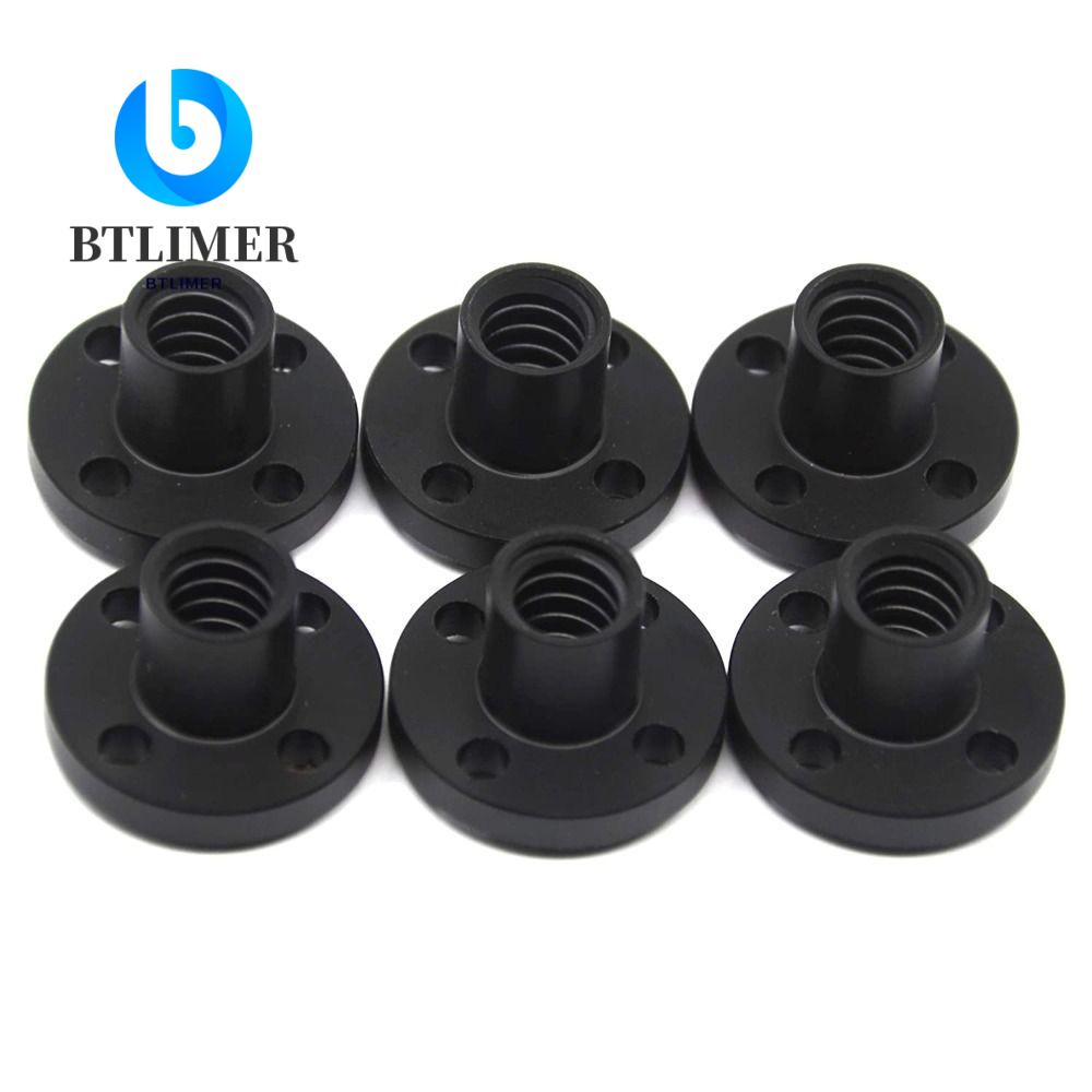 BTLIMER Set 6 Đai Ốc T8 2mm 8mm Cho Máy In 3D 8mm