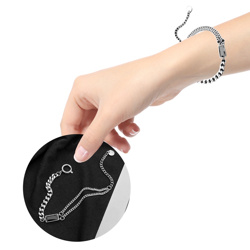 Ygt Vòng Tay Thép Titan Phong Cách Hip Hop Thời Trang Cho Nam Và Nữ