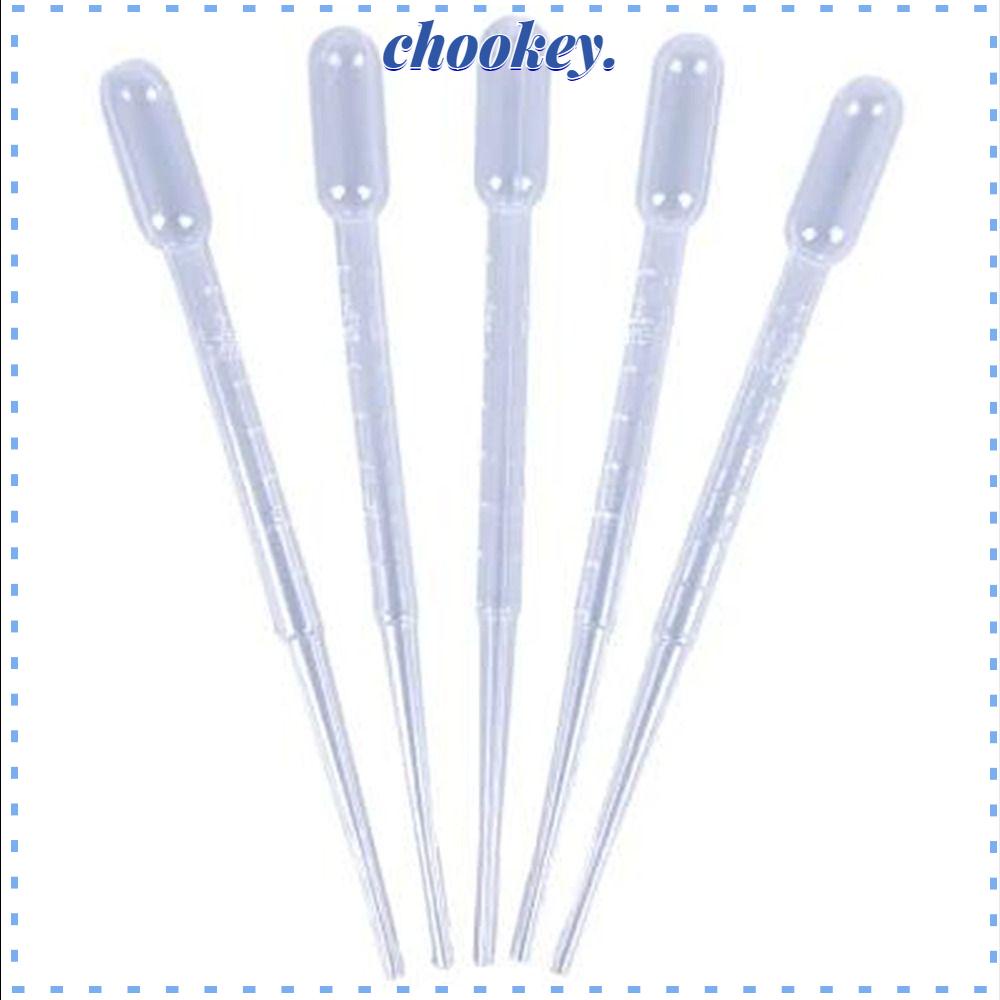CHOOKEY Bộ 100 Ống Nhỏ Giọt Bằng Nhựa Trong Suốt Dùng Một Lần Dung Tích 2ml Cho Khoa Học Và Phòng Thí Nghiệm