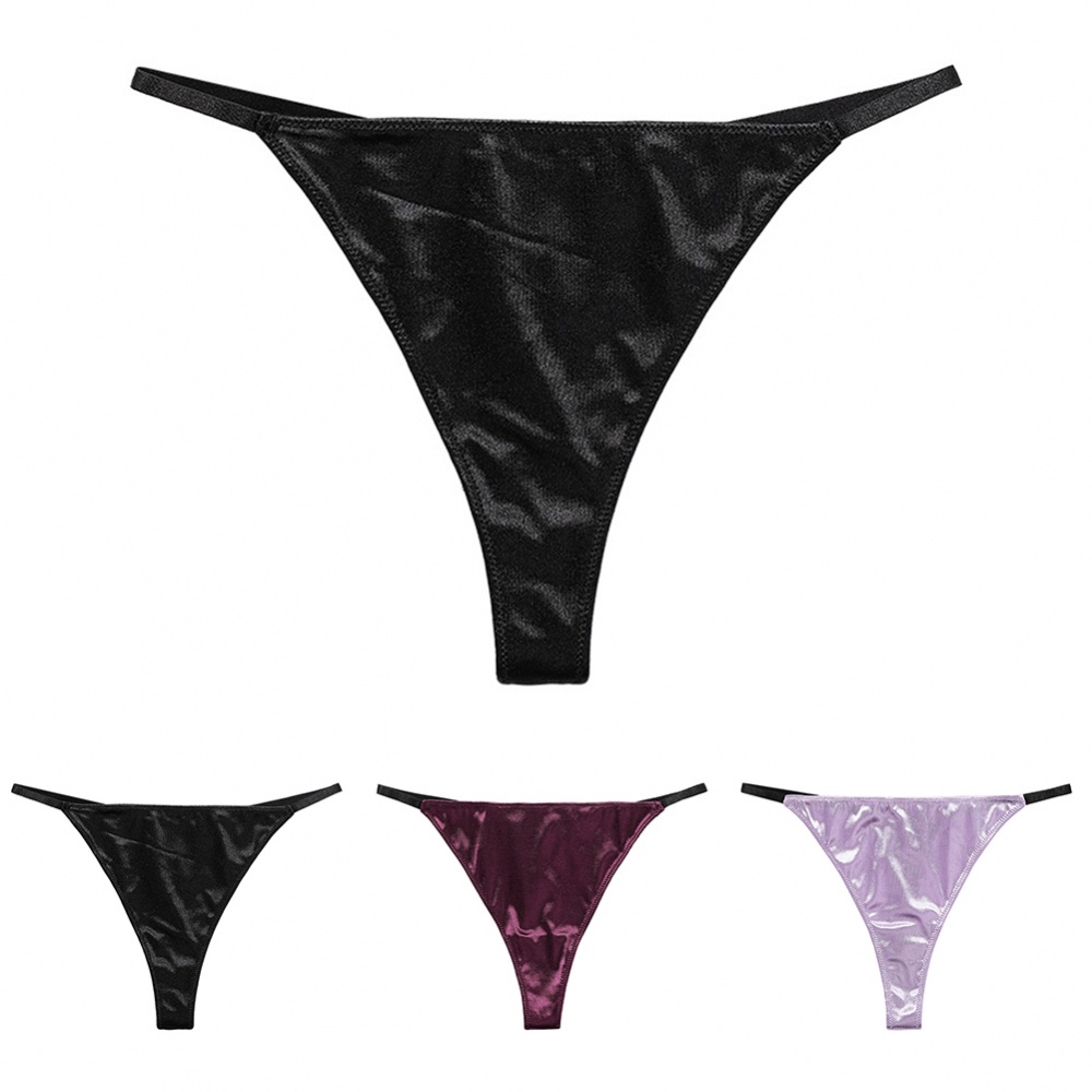 Quần Lót Chữ T Mềm Mại Co Giãn Màu Trơn Gợi Cảm Cho Nữ