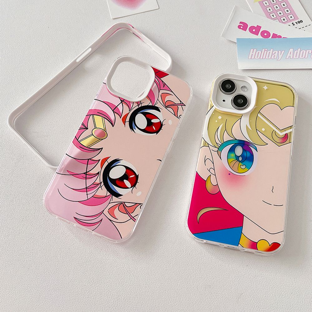 Ốp Điện Thoại TPU Mềm Chống Bụi Chống Rơi Hình Thủy Thủ Mặt Trăng Cho IPhone 14 13 12 11 Pro Max X XR 8 7 Plus