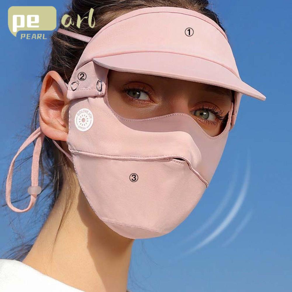 PEARLVN Yếm Chống Nắng Và Tia UV Bằng Lụa Lạnh Thoáng Khí