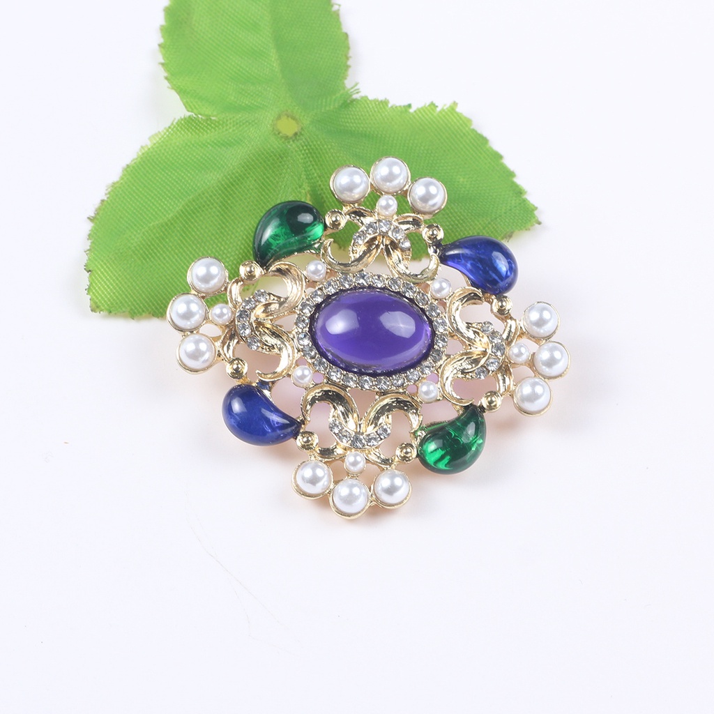 Ghim Cài Áo Đính Ngọc Trai Phong Cách Vintage Sang Trọng