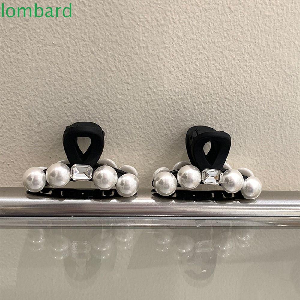 LOMBARD Kẹp Tóc Hình Cá Mập Đính Ngọc Trai Giả Xinh Xắn Cho Nữ