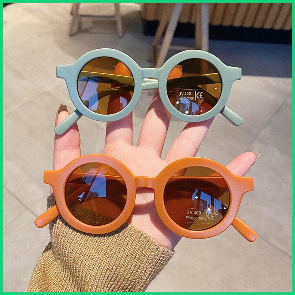 Kính Chống Nắng UV Gọng Dày Tích Hợp Vòng Cung Thiết Kế Thời Trang Chống Tia UV Cho Bé jiwvn Jwvn