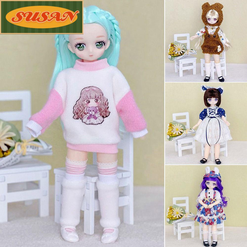 SUSANS Đầm Đồ Chơi Búp Bê Nhiều Màu Đáng Yêu