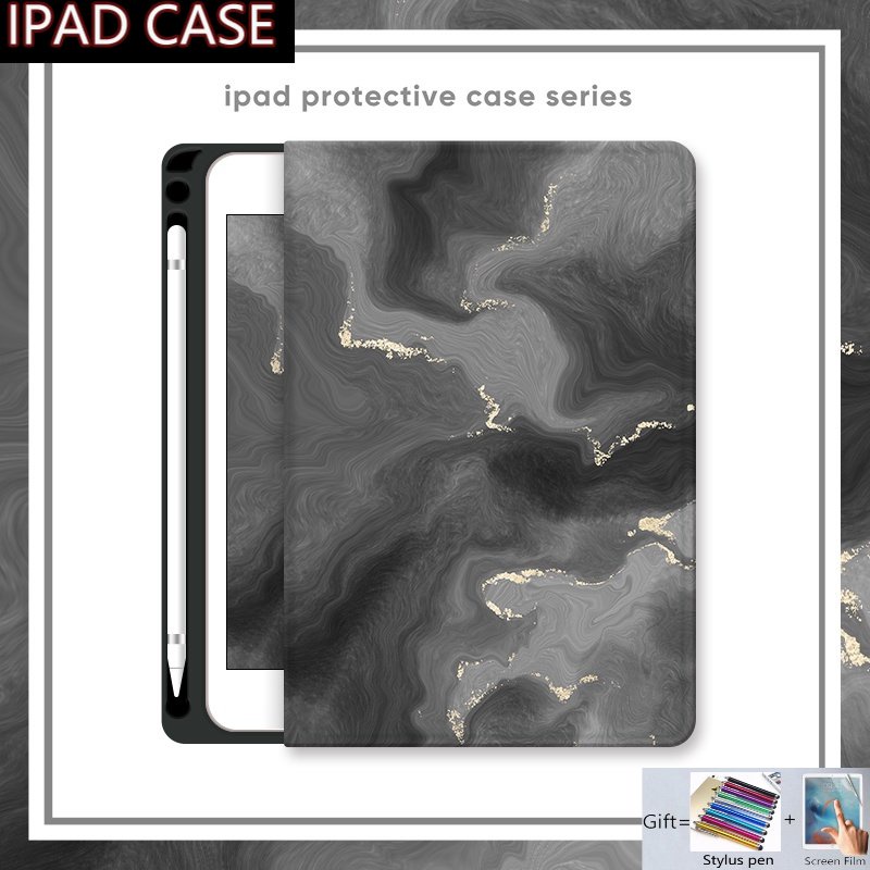 Bao Da Máy Tính Bảng Nam Châm Cho Ipad Air 3 4 5 Pro 11 12.9 10.5 9.7 10.9 10.2 Inch 10th 9th 8th 7th 6th 5th 4th Mini 1 2 3 4 5 6 Vỏ Bọc Bảo Vệ Hộp Sạc Tai Nghe Airpods Họa Tiết Hoạt Hình Dễ Thương