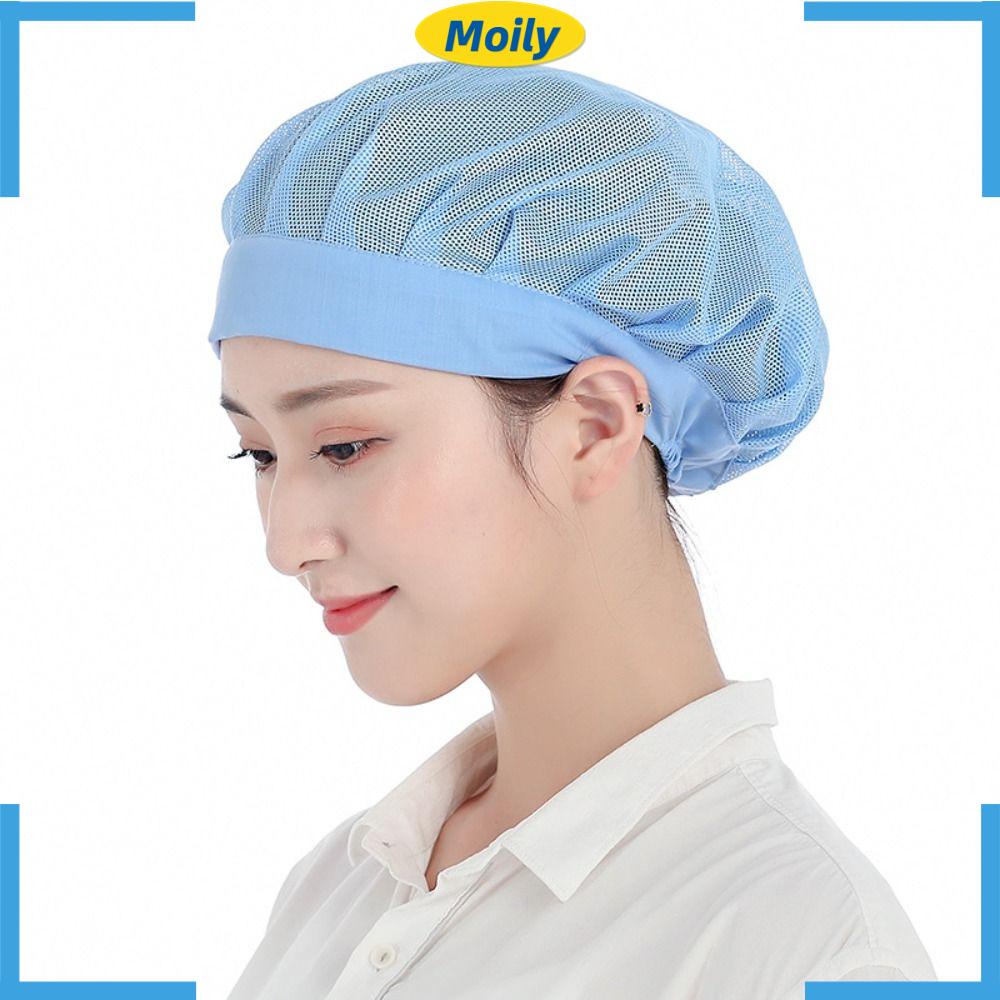 MOILYVN Mũ Đầu Bếp / Phục Vụ Thực Phẩm Dạng Bó Lưới Sang Trọng Làm Tóc Hoặc Nấu Ăn Hygienic