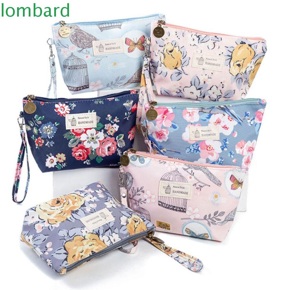 LOMBARD Túi Đựng Mỹ Phẩm Khóa Kéo Dung Tích Lớn Tiện Dụng