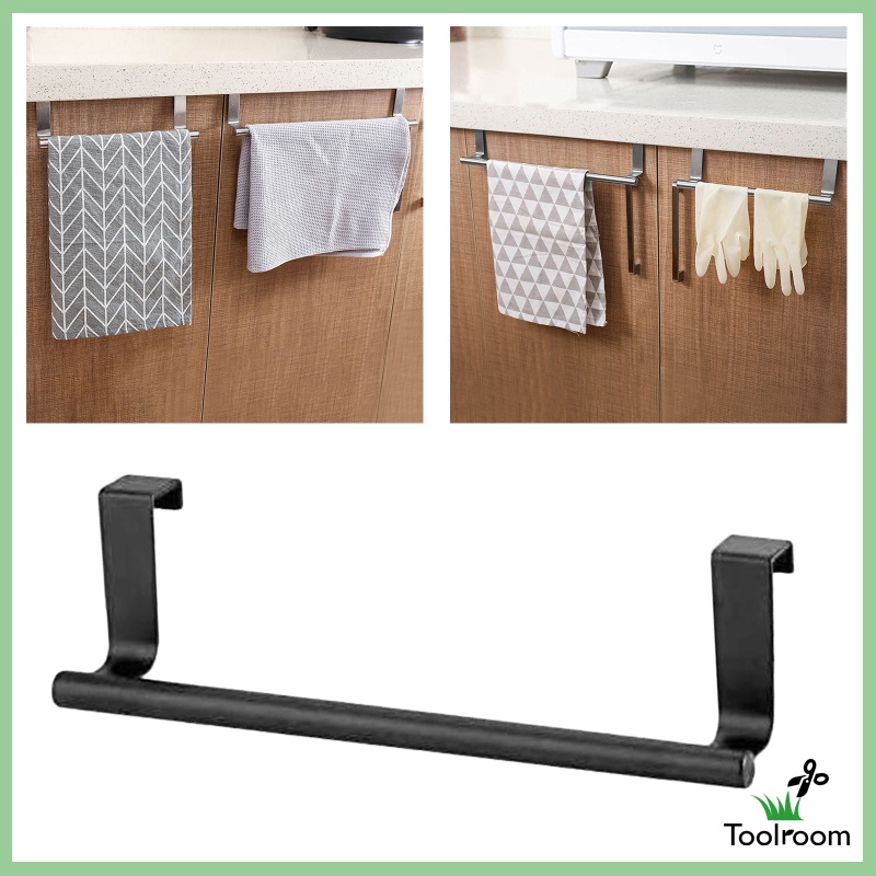 Giá Treo Khăn Bằng Thép Không Gỉ Không Cần Khoan Tiện Dụng Cho Nhà Bếp /