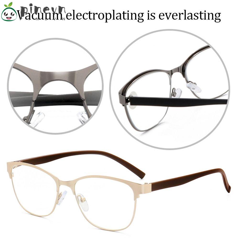 PINEVN Kính Đọc Sách Gọng Kim Loại Chống Ánh Sáng Xanh Thiết Kế Đơn Giản