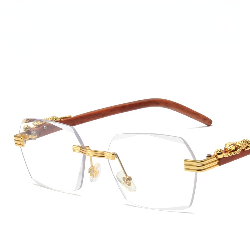 Kính Mát Gọng Vuông Kim Loại Thời Trang Cho Nam Nữ