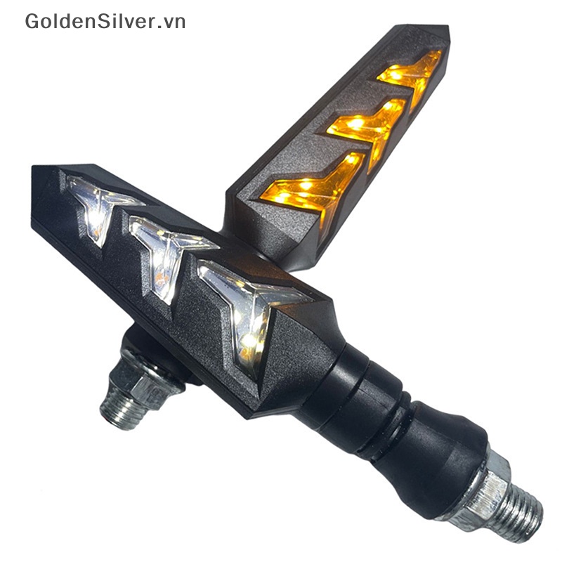 Set 2 Đèn Xi Nhan Ánh Sáng Vàng Bạc Dành Cho Xe Mô Tô
