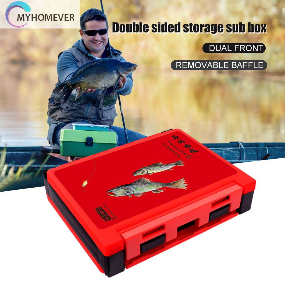 Hộp Đựng Dụng Cụ Câu Cá Hai Mặt Chống Thấm Nước Tiện Dụng