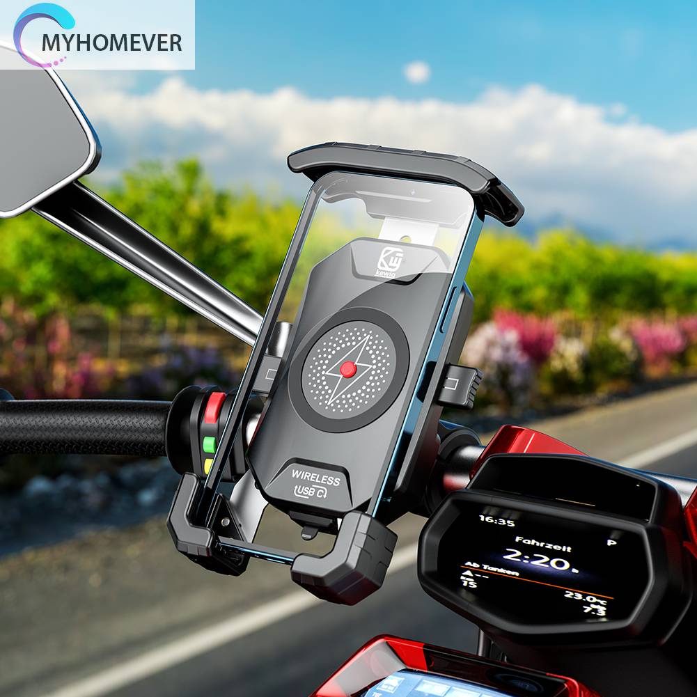 Đế Sạc Điện Thoại Không Dây 15W Cho Xe Đạp