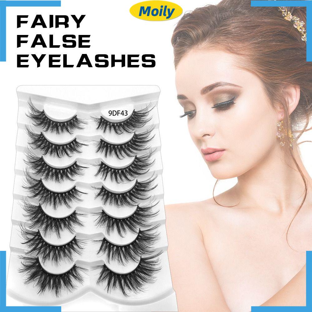 MOILYVN Hộp Lông Mi Giả Nhiều Lớp Mềm Mịn Xinh Xắn