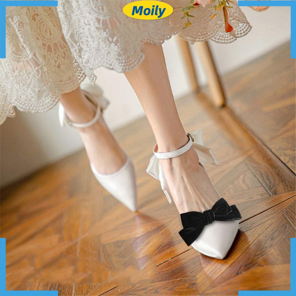 MOILYVN Set 2 Phụ Kiện Kẹp Giày Cưới Thiết Kế Dễ Thương Cho Nữ