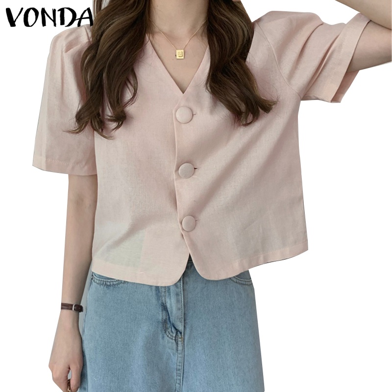 Áo Sơ Mi Ngắn Tay Cổ Chữ V Hở Eo Thời Trang Hàn Quốc Dành Cho Nữ
