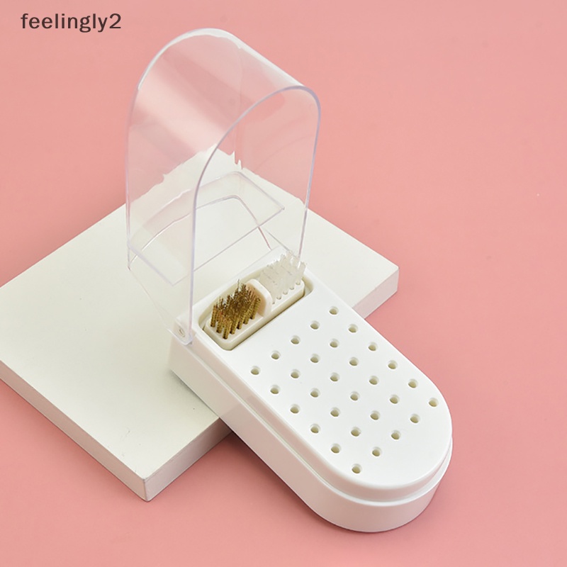 Giá Đỡ Đầu Khoan 30 Lỗ 2 Trong 1 Chống Bụi Dùng Trưng Bày Đầu Mài Móng Tay