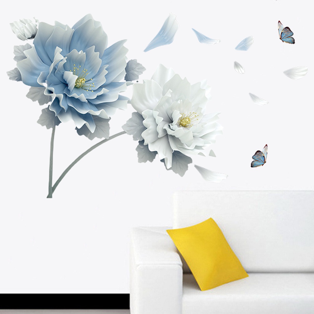 Miếng Dán Tường Trang Trí Hình Hoa Bằng PVC Chống Biến Dạng