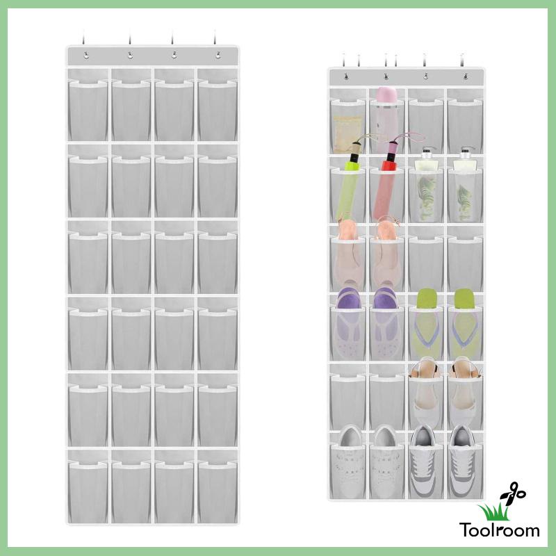 Túi Đựng Giày 24 Ngăn Với 4 Móc Treo Tiện Dụng Cho Phòng Ngủ