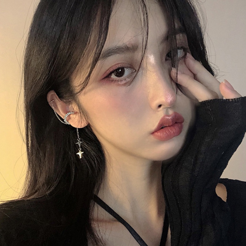 Bông Tai Ngôi Sao Tua Rua Đính Đá Pha Lê Thời Trang Cho Nữ