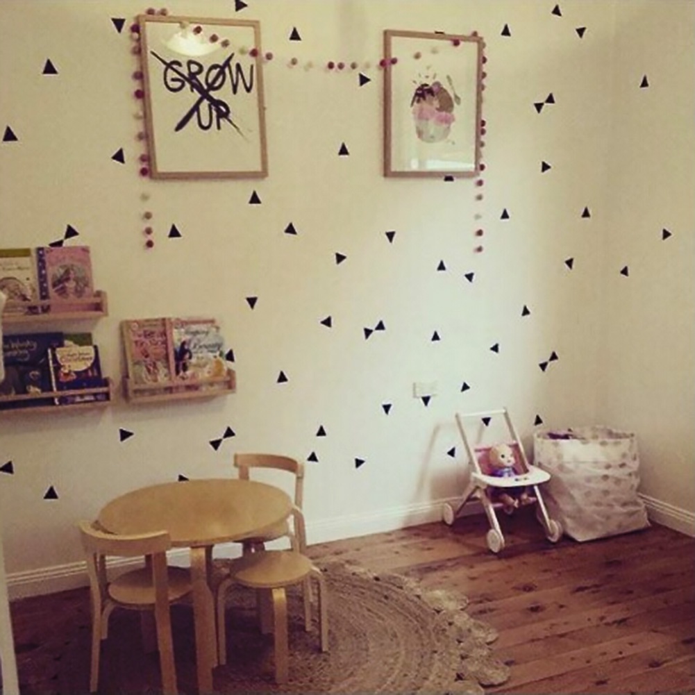 Set 10 / 21 / 42 Miếng Dán Tường Hình Tam Giác Trang Trí Phòng Bé