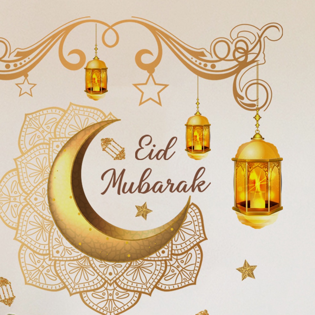 (Bất Ngờ) Hình Dán Tường Ngôi Sao Mặt Trăng Tự Dính Dễ Tẩy Rửa Không Cặn Bẩn Chống Nước Trang Trí Lễ Hội