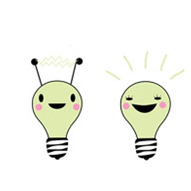 Set 8 Miếng Dán Tường Trang Trí Hình Bóng Đèn Phát Sáng Trong Tối