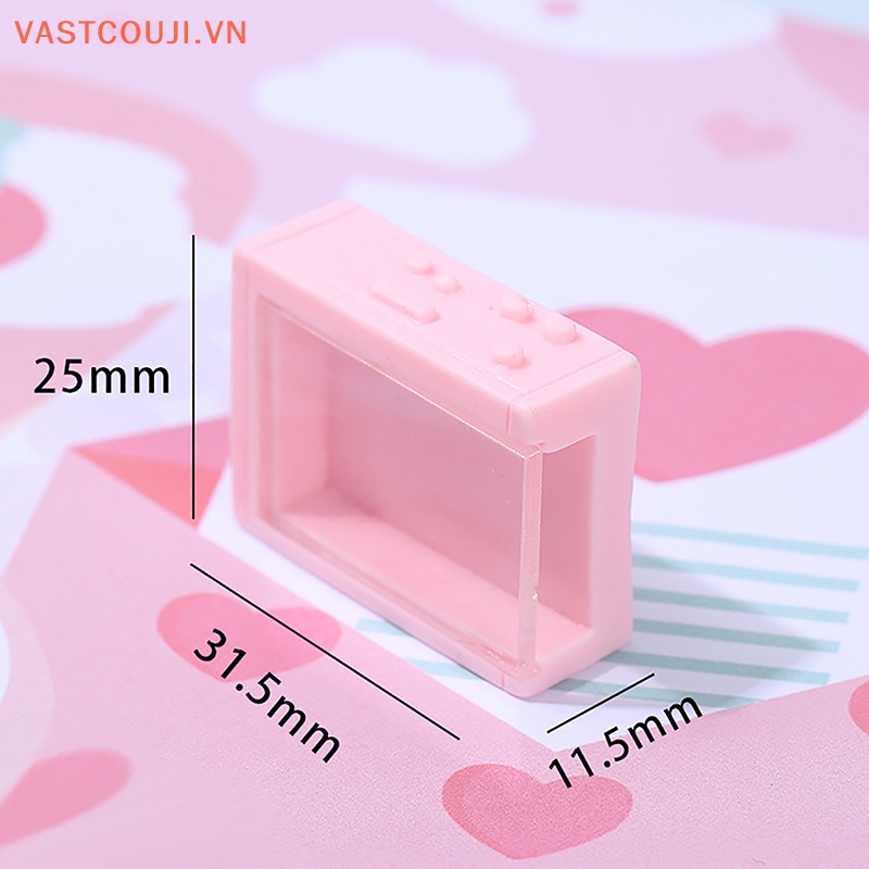 Bộ 2 Phụ Kiện Trang Trí Nhà Búp Bê VASTJI 3D Xinh Xắn