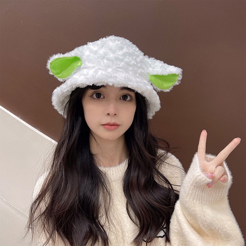 Ygt Mũ Tai Bèo Phối Lông Cừu Giữ Ấm Tai Kiểu Nhật Bản Thời Trang Thu Đông Cho Nữ