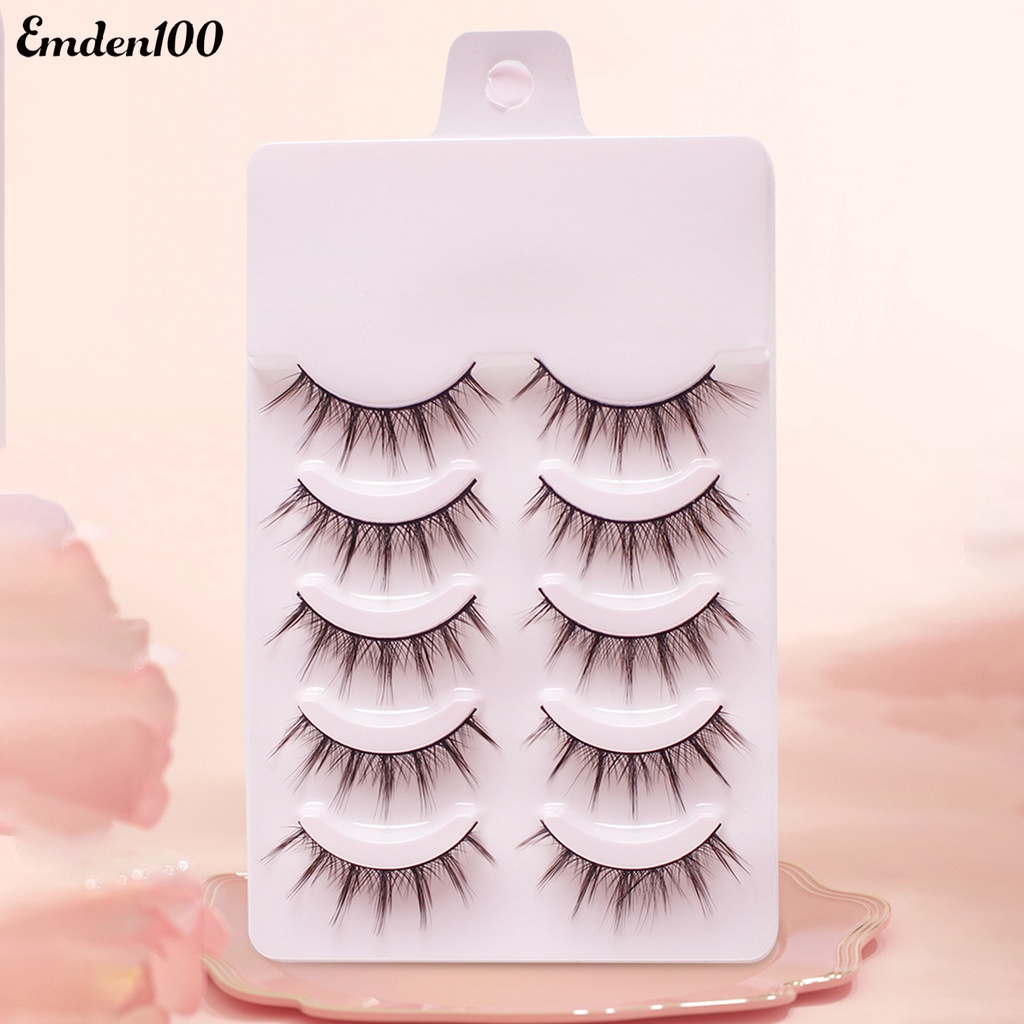 Bộ 5 Cặp Lông Mi Giả 7 Phong Cách Tự Nhiên Không Gây Kích Ứng