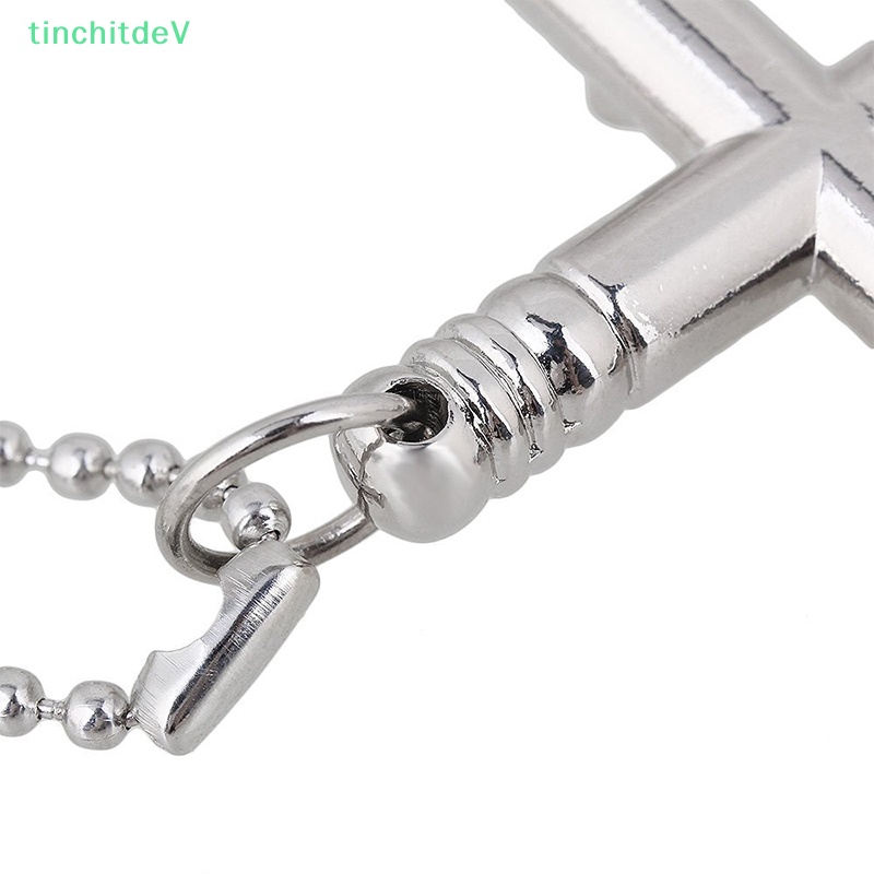 [TinchitdeV] Mặt Vòng cổ Hình Thánh Giá 6mm Bằng Kim Loại Điều Chỉnh Kích Thước