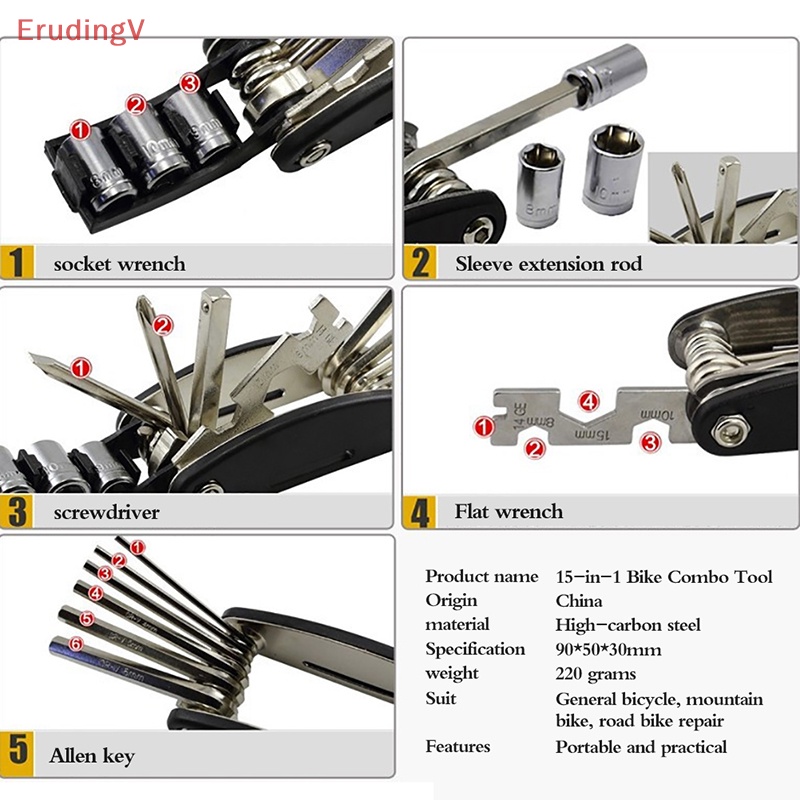 Bộ Dụng Cụ Sửa Chữa Lốp Xe Đạp Leo Núi Mini Di Động Tiện Dụng