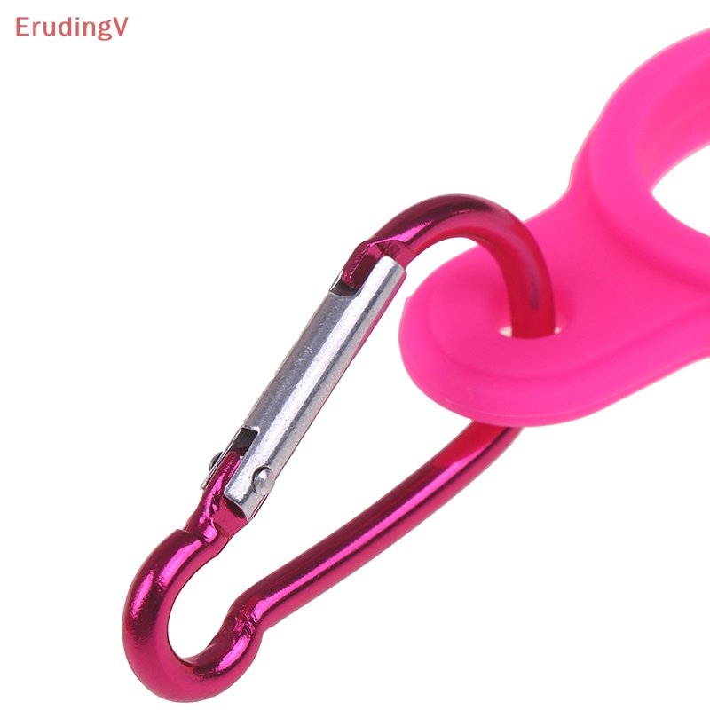 1 Móc Khóa Bình Nước Bằng Silicon Tiện Dụng Cho Các Hoạt Động Thể Thao Ngoài Trời