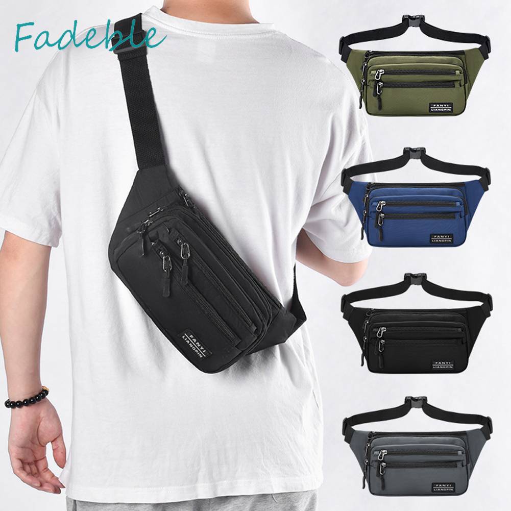 Túi Đeo Chéo Ngực Bằng Da PU 400D Chống Văng Nước Tiện Dụng Mang Theo Du Lịch