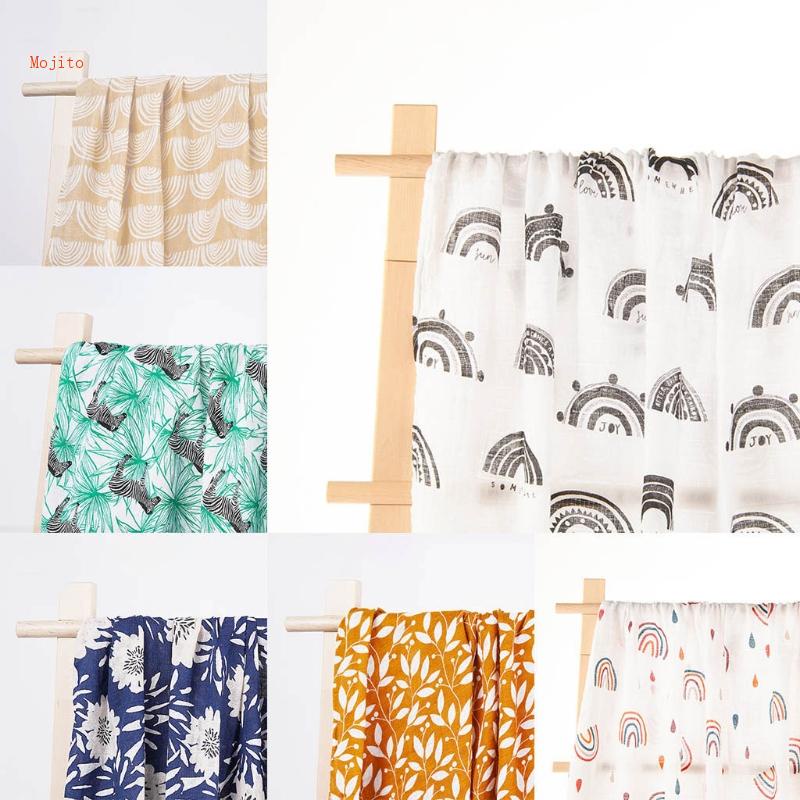 Khăn Quấn Em Bé Vải Cotton Mềm Mại In Hình Dễ Thương
